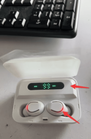 Multifunction Bluetooth Headset Binaural Movement Power Bank Phone Support (Color: White)