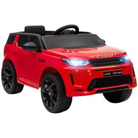 Qaba Land Rover Discovery Sport Licensed 12V Kids Ride on Car, Battery Powered Kids Electric Car with Remote Control, Soft Start, LED Lights (Color: as Pic)