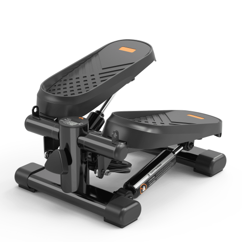 Home Office Exercise 330LBS Capacity Mini Stepper with Resistance Bands and LCD Monitor