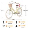 Steel Frame,Multiple Colors, for 10+Years Old Girls Bike,24 inch wheel
